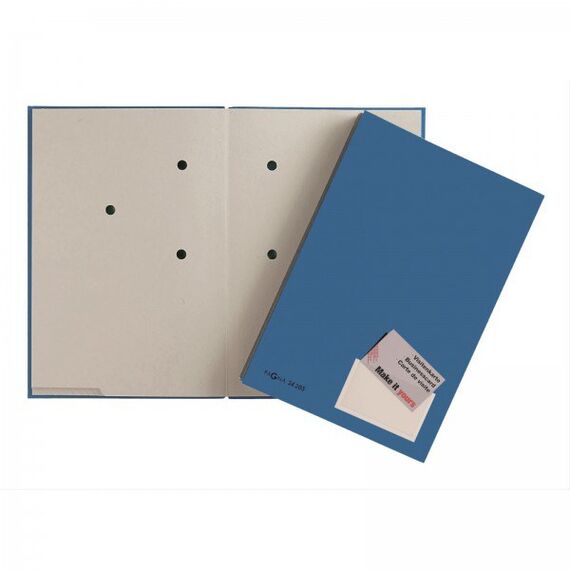 Pagna 24205-02 Sammelmappe Karton, Papier Blau A4, Farbe: Blau