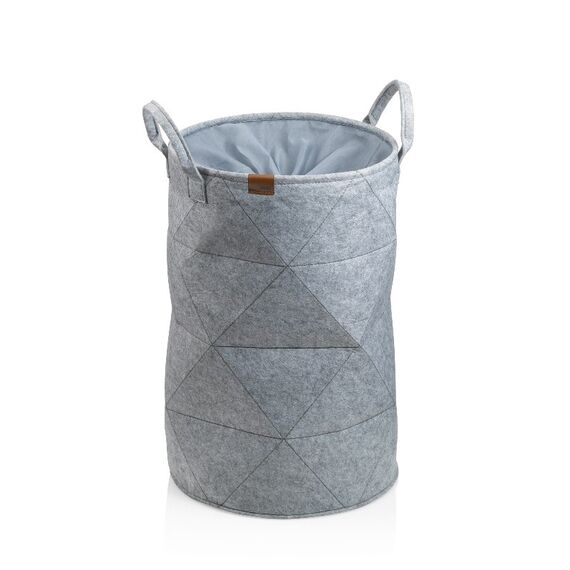 Kela 24490 Wäschekorb Rund Polyester Hellgrau