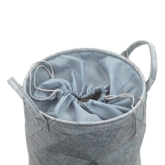 Kela 24490 Wäschekorb Rund Polyester Hellgrau, 2 image