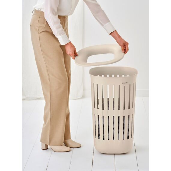 Brabantia Collect-It Wäschekorb 55 l Oval Recycelbarer Kunststoff Beige, 5 image