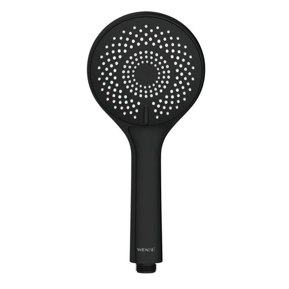 WENKO 24924100 Duschkopf Handduschbrause mit Kopf Schwarz
