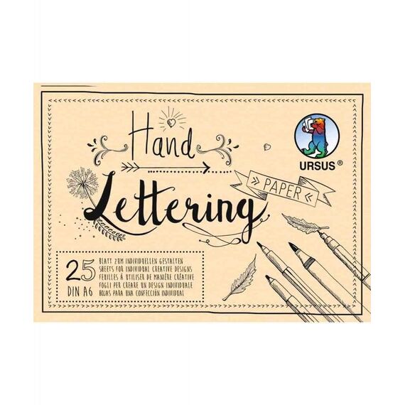 URSUS 24926410 Kunstdruckpapier Kunstpapier 25 Blätter