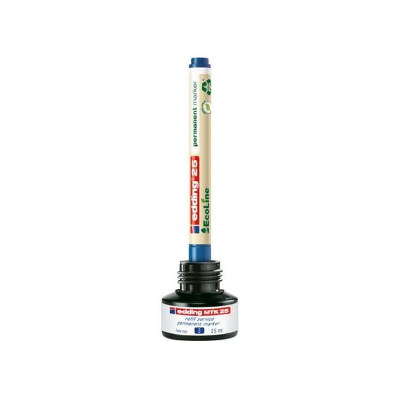 Edding 25 EcoLine Permanent-Marker Rundspitze Schwarz, 7 image
