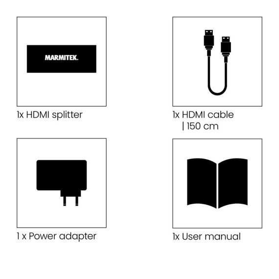 Marmitek Split 614 Pro - HDMI-Splitter 4K 60Hz - 1 Eingang / 4 Ausgänge, 5 image