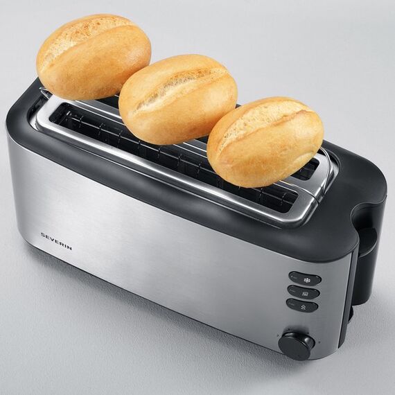 Severin AT 2509 Toaster 4 Scheibe(n) 1400 W Edelstahl