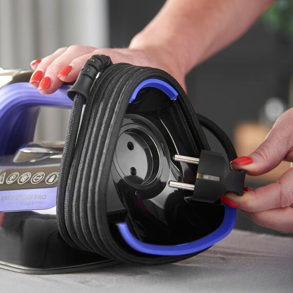 Russell Hobbs Plug & Wind Dampfbügeleisen Keramik-Bügelsohle 2400 W Blau, Violett, 4 image