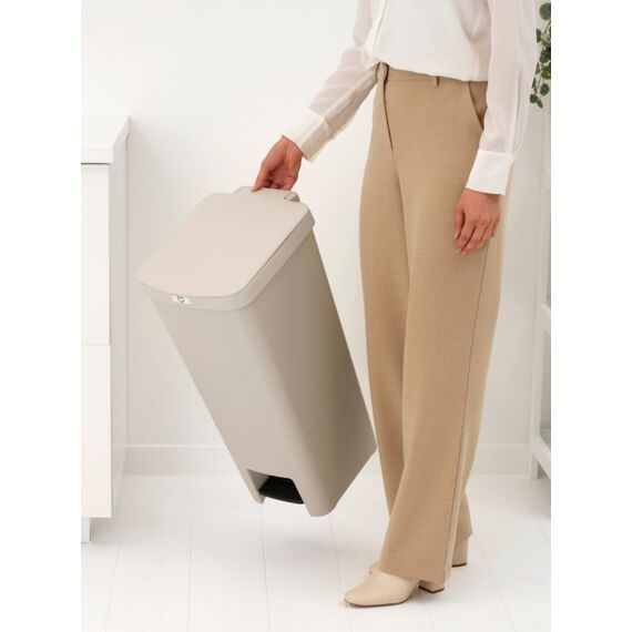 Brabantia 251849 Mülleimer 40 l Rechteckig Kunststoff Beige, 3 image