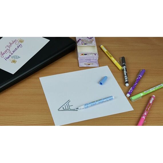 Wedo 252 700699 Marker 6 Stück(e) Schwarz, Blau, Grün, Magenta, Violett, Gelb, 4 image