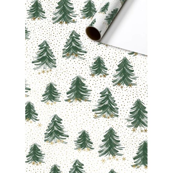 Stewo Geschenkpapier „Inverno“ | 70 cm × 2 m, 70 g/m², weiß