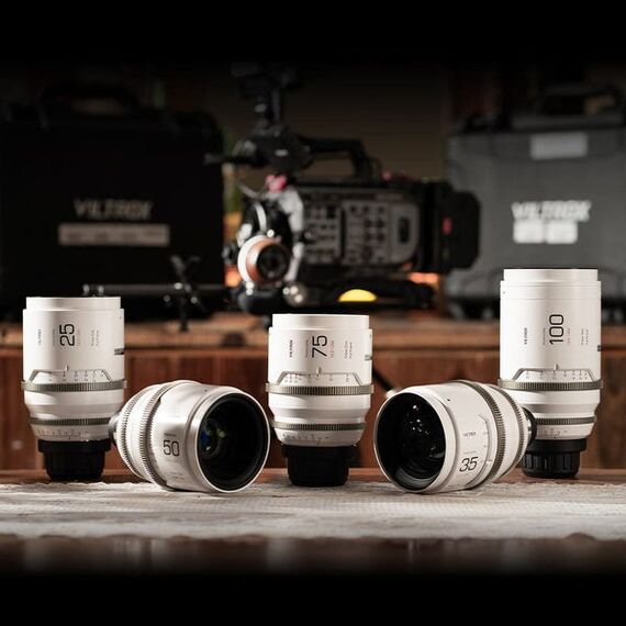 VILTROX 25MM T2.0 1.33X PL Kameraobjektiv Kinoobjektiv Anamorphotische Linse Weiß, 4 image
