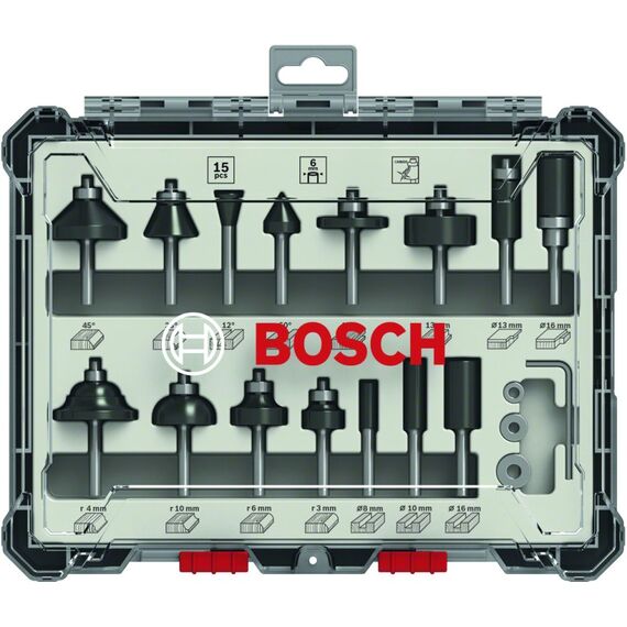 Bosch 2 607 017 471 Fräsaufsatz Bit-Satz 15 Stück(e)