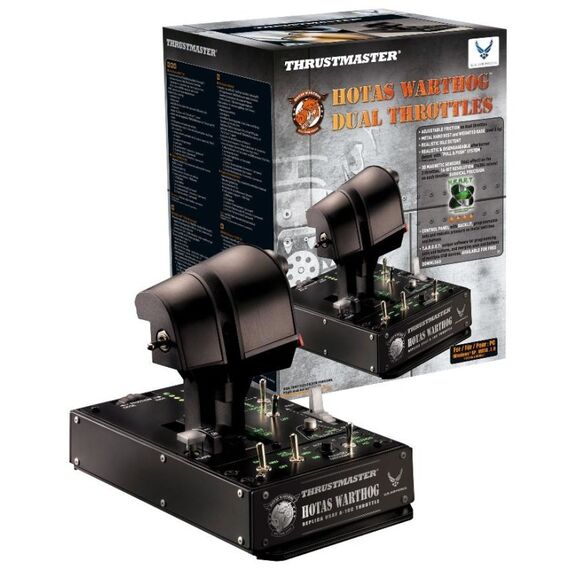 Thrustmaster HOTAS Warthog Dual Throttles Schwarz USB Flugsimulation PC, 4 image