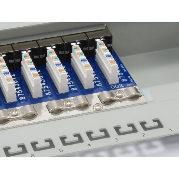 Equip 24-Port Premium Cat.6 Geschirmtes Patch Panel, Hellgrau, 4 image