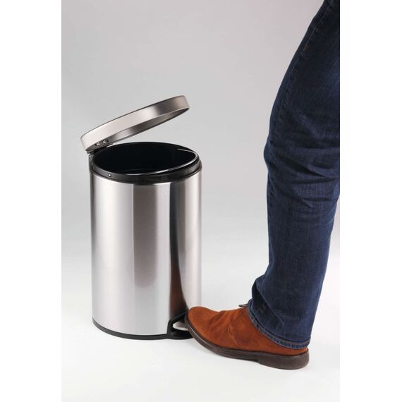 Durable Treteimer Edelstahl 5L rund