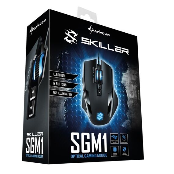 Sharkoon Skiller SGM1 Maus Gaming Rechts USB Typ-A Optisch 10800 DPI, 5 image
