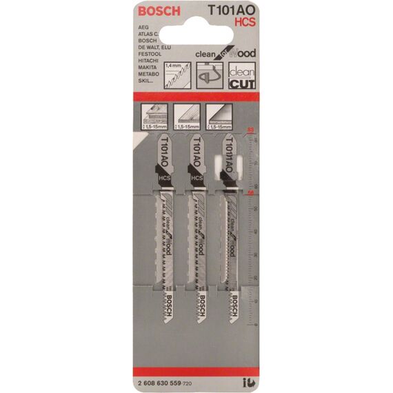 Bosch T 101 AO Stichsägeblatt Hartstahl (HCS) 3 Stück(e), 3 image