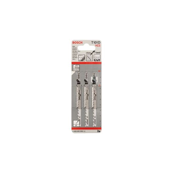 Bosch 2 608 637 877 Sägeblatt für Stichsägen, Laubsägen & elektrische Sägen Stichsägeblatt Hartstahl (HCS) 100 Stück(e)