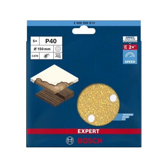 Bosch 2 608 900 813 Rotierendes Schleifwerkzeug Zubehör Holz Sandpapier