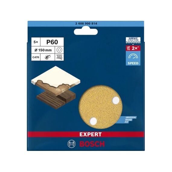 Bosch 2 608 900 814 Rotierendes Schleifwerkzeug Zubehör Holz Sandpapier, 6 image
