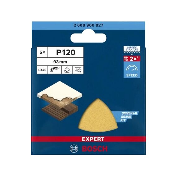Bosch 2 608 900 827 Rotierendes Schleifwerkzeug Zubehör Holz Sandpapier