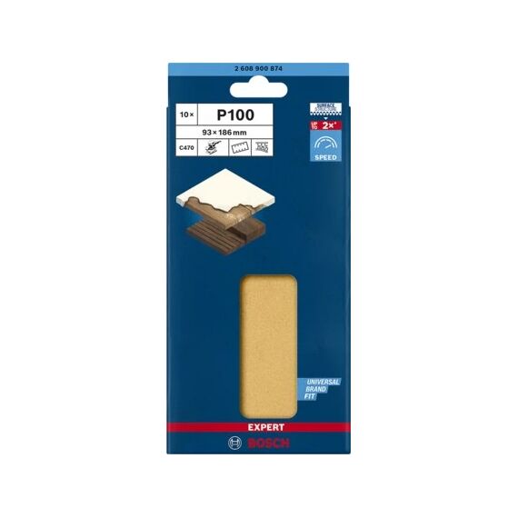 Bosch 2 608 900 874 Rotierendes Schleifwerkzeug Zubehör Holz Sandpapier, 5 image