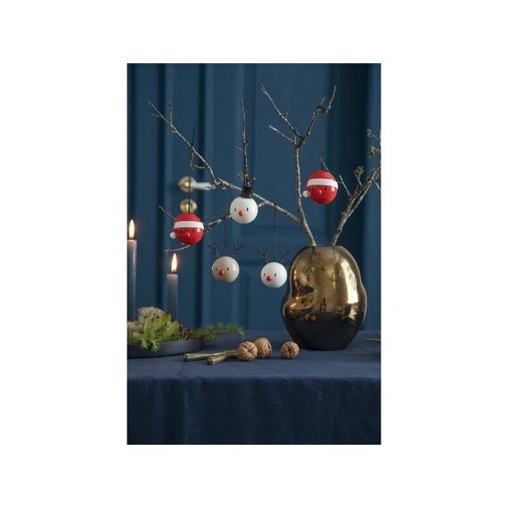Hoptimist Reindeer Ornament Sammelfigur Kunststoff Weiß 2 Stück(e), 2 image