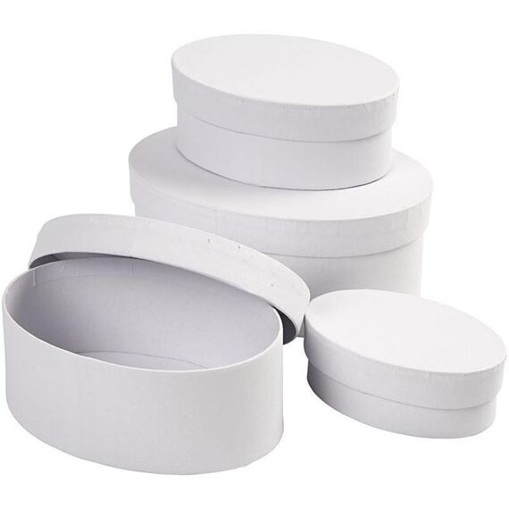 Creativ Company 264030 Aufbewahrungsbox Oval Weiß