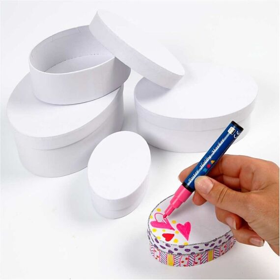 Creativ Company 264030 Aufbewahrungsbox Oval Weiß, 4 image