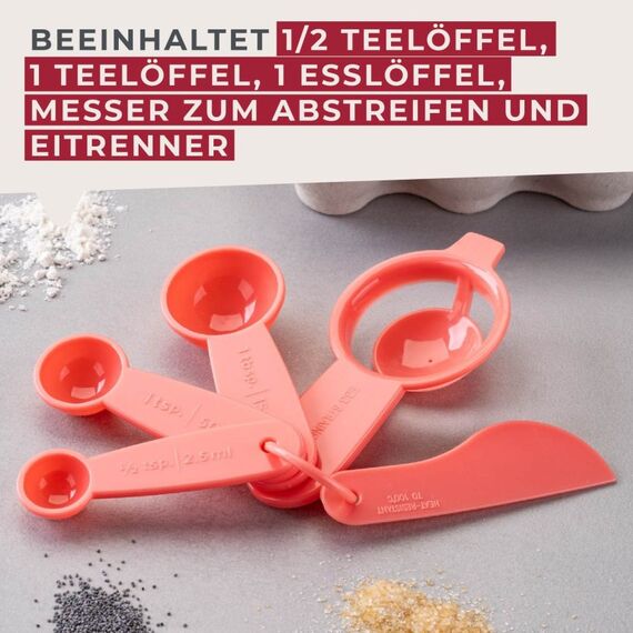 Fackelmann 26638 Löffel Messlöffel Kunststoff Pink 5 Stück(e), 4 image