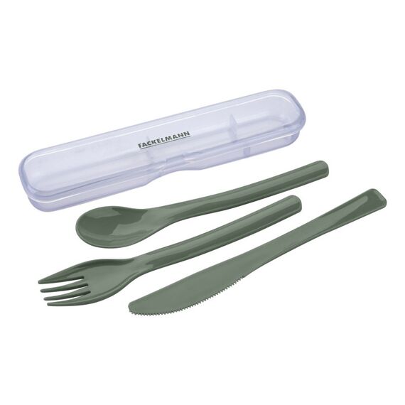 Fackelmann 26928 Besteck-Set 3 Stück(e) Grün, Transparent