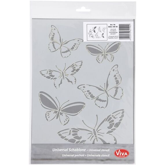 Creativ Company 26973 Schablone Weiß Kunststoff Silhouetten-Schablone