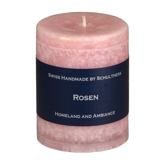 Schulthess Kerzenhandwerk Rosen Wachskerze Zylinder Rose Pink 1 Stück(e)