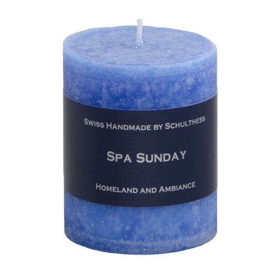Schulthess Kerzenhandwerk Spa Sunday Wachskerze Zylinder Blau 1 Stück(e)