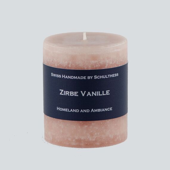 Schulthess Kerzenhandwerk Zirbe Vanille Wachskerze Zylinder Rose 1 Stück(e), Farbe: Rose