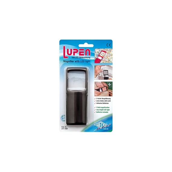 Wedo 271 7501 Vergrößerungsglas 3x Schwarz