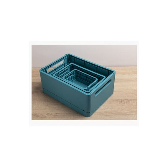 Exacompta The smart case, klappbare maxi-box a4+, skandi - pazifikblau - neu, Farbe: Blau, 2 image