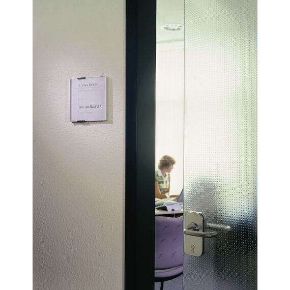 Durable INFO SIGN Schilderhalter 15 x 15cm Acryl, Aluminium Silber, 2 image