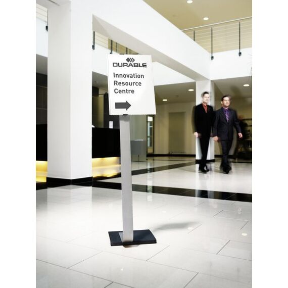 Durable 481323 Zeichenhalter und Informationsstand A3 Acryl Silber, 3 image