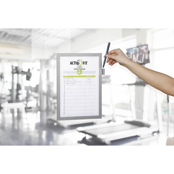 Durable DURAFRAME NOTE Magnetrahmen A4 Silber, 3 image
