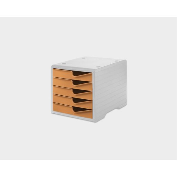 Styro Styroswingbox Polystyrene Hellgrau, Orange, Farbe: Hellgrau, Orange