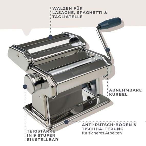 Fackelmann 27916 Nudelmaschine Manuelle Nudelmaschine, 10 image
