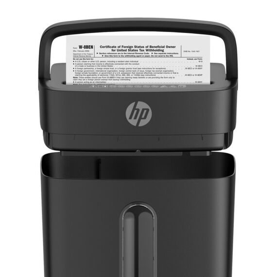 HP One Shred 6CC Aktenvernichter Partikelschnitt-Zerkleinerung 68 dB Schwarz, 2 image