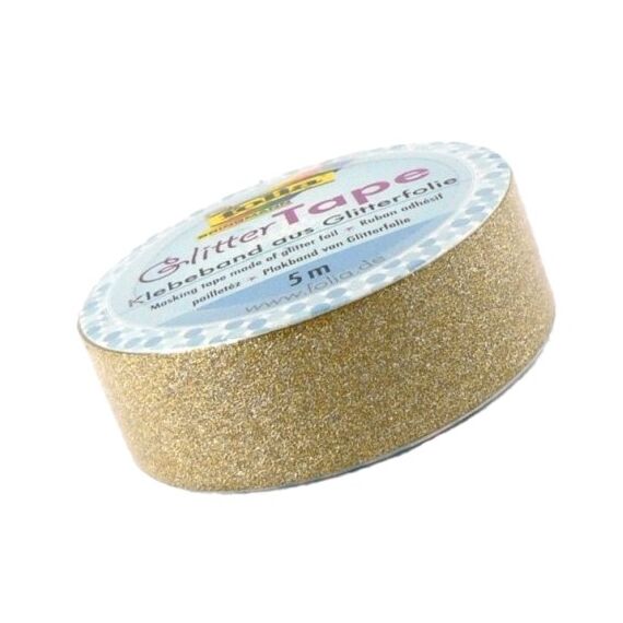 Folia 28002 Dekorative Bänder 5 m Gold