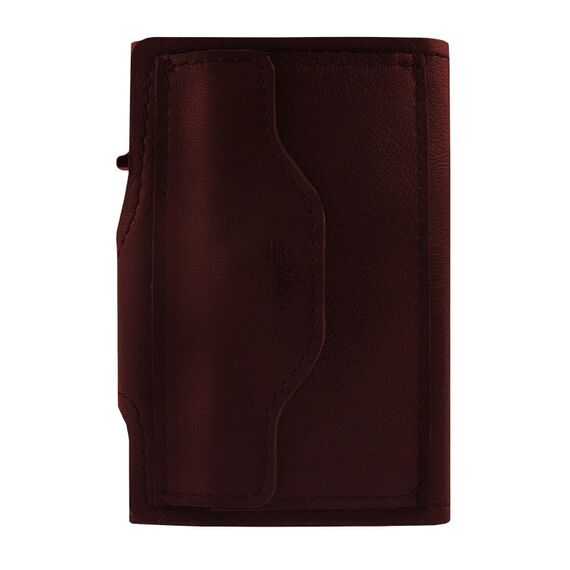 TRU VIRTU 28104000104 Geldbörse, Kartenetui/Reisedokumentenhülle Braun ABS Synthetik, Aluminium, Leder