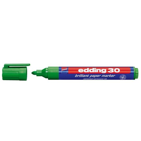 Edding 30 Brilliant Permanent-Marker Rundspitze Grün 1 Stück(e)