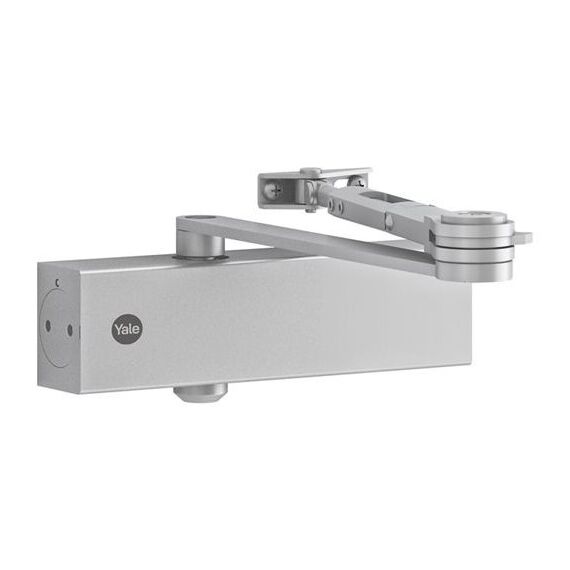 Yale 30-5500-0004-60-11 Türschließer Universal Aufputz-Türschließer (regelmäßiger Arm) Nicht händig Silber