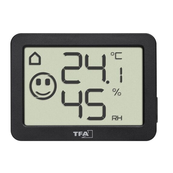 TFA-Dostmann 30.5055.02 Drinnen Elektronisches Hygrometer Schwarz, Farbe: Schwarz, 3 image
