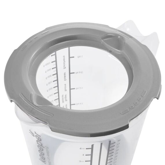 keeeper Matteo Messbecher 1 l Polypropylen (PP), Thermoplastisches Elastomer (TPE), Farbe: Transparent, Schwarz, 6 image