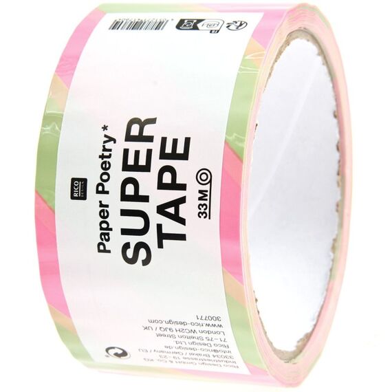 Rico Design 300771 Dekorative Bänder 32 m Grün, Pink, 2 image