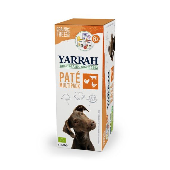Yarrah Organic dog food multi pack Rind, Huhn, Türkei Adult 900 g, 3 image